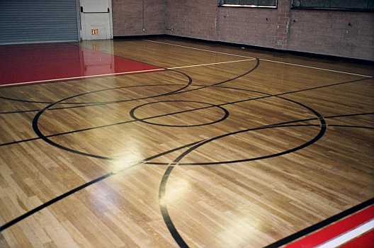 Refinished Gymnasium Floor
