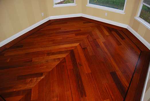 Merbau with Chevron Design Floor